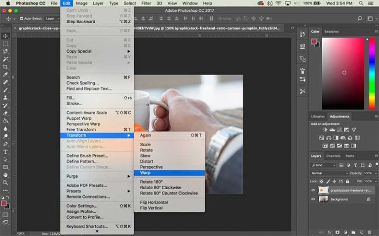 How to Wrap an Image Around an Item in Photoshop - Storyblocks