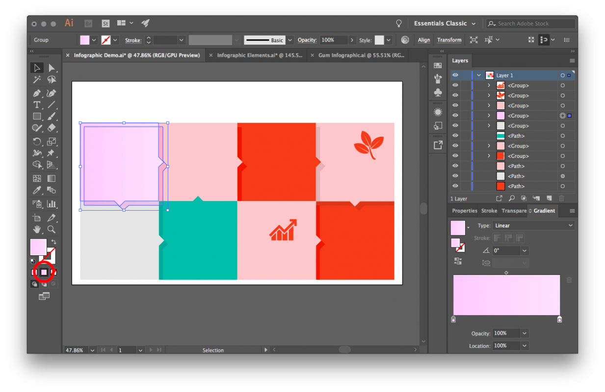 in illustrator png recolor how to in Illustrator to Make Adobe Infographic an How