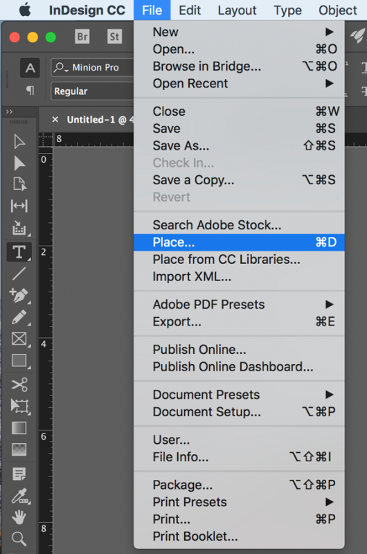 how to crop an image in InDesign