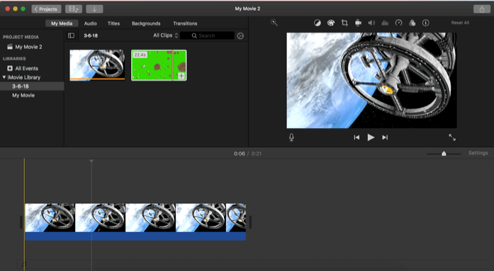how to use green screen in iMovie