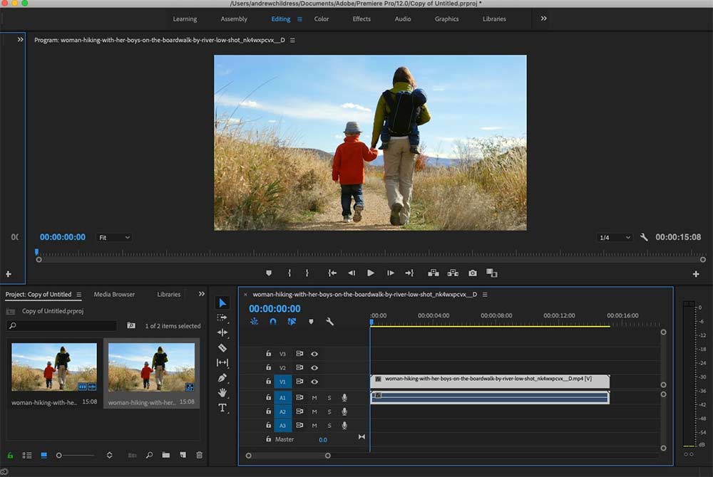 how to make video from pictures in adobe premiere