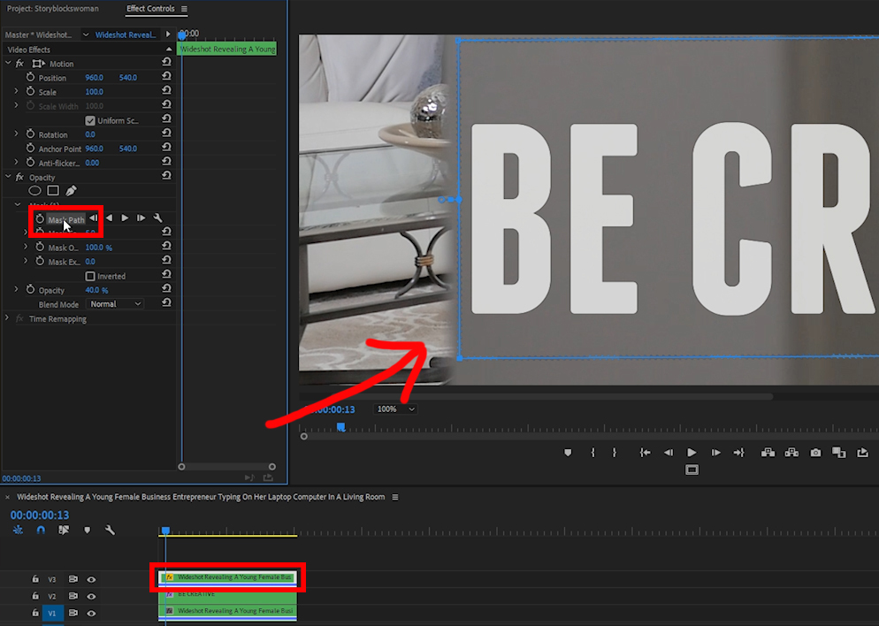 premiere pro copy text effects