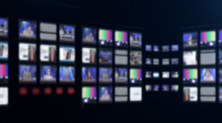 broadcast studio screens