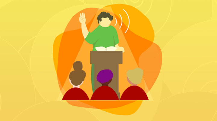 deliver an authentic message illustration