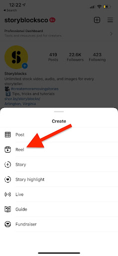 How to Post An Instagram Reel - Storyblocks