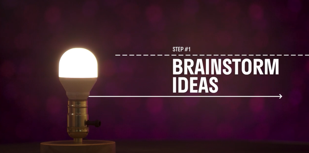Step 1: Brainstorm ideas to create a video concept for your target audience.