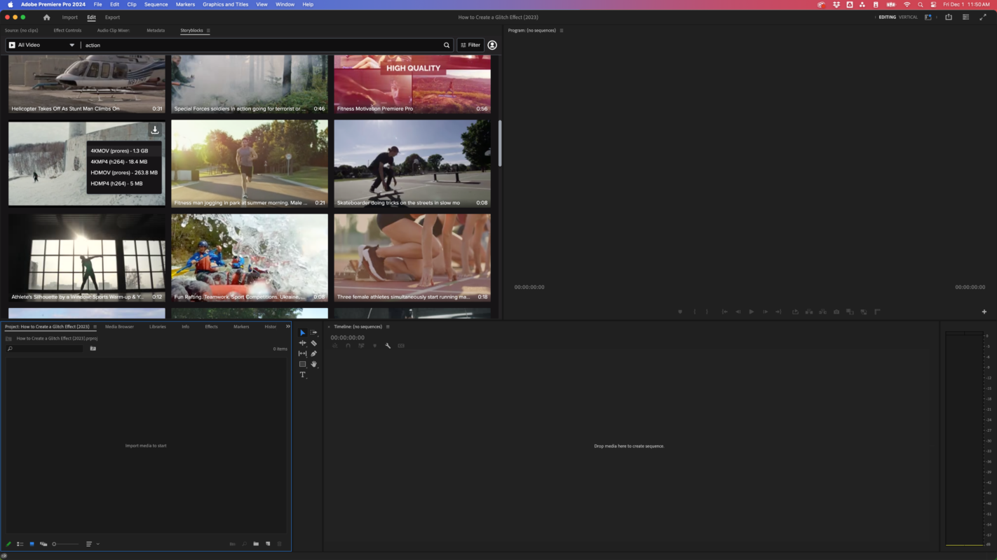 How to create a glitch effect in Premiere Pro